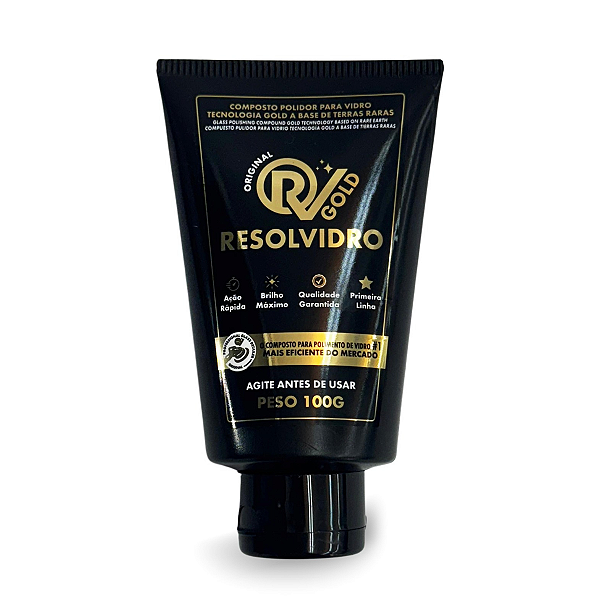 Composto Polidor Para Vidros Gold 100g Resolvidro