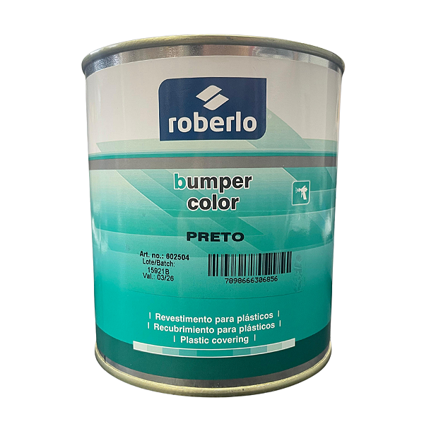 Bumper Color Revestimento p/ Plásticos Preto 900ml Roberlo