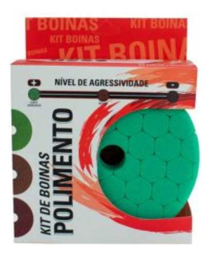 Kit 3 Boinas de Espuma Hex Corte - Refino - Lustro 5" SGT