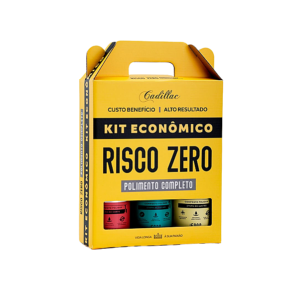 Kit Econômico Risco Zero Corte Refino e Lustro 500g Cadillac