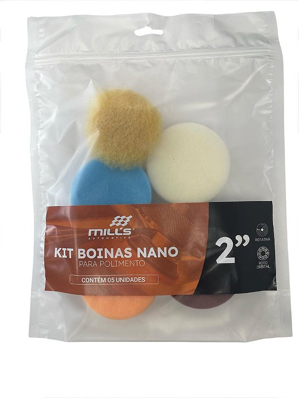 Kit de Boinas Nano 2" Com 5 unidades Mills