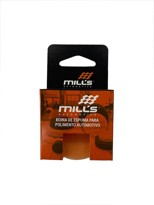 Boina Nano de Espuma Corte Suave/Refino Laranja 1,2" Mills