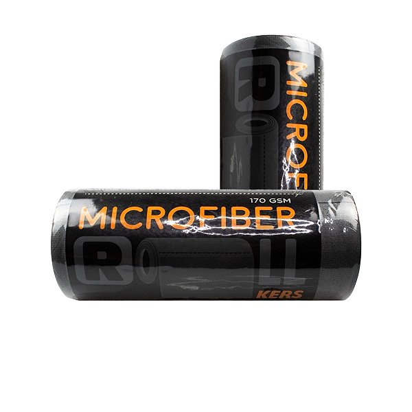 Rolo de Toalha de Microfibra Cinza 30x30 170gsm (50Un) Kers