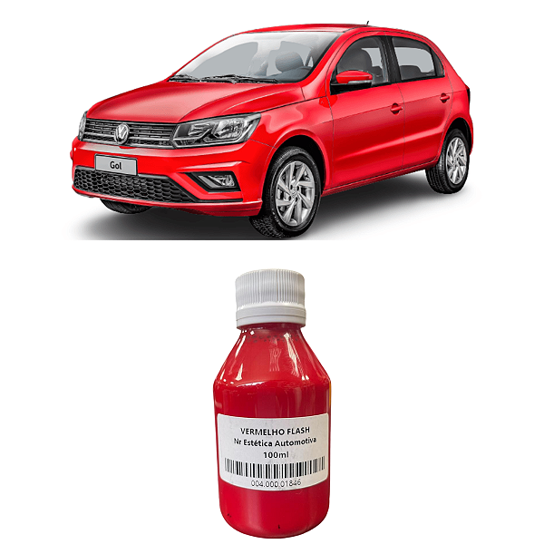 Tinta Poliester Aerógrafo Vermelho Flash 100ml Nr Estética