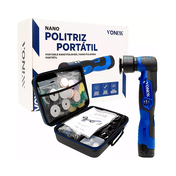 Nano Politriz Híbrida C/ 2 Baterias 12v 130W Vonixx