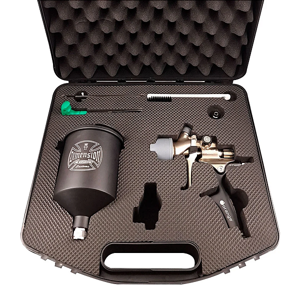 Pistola de Gravidade Clear Gold 1.3mm Com Maleta Dimension