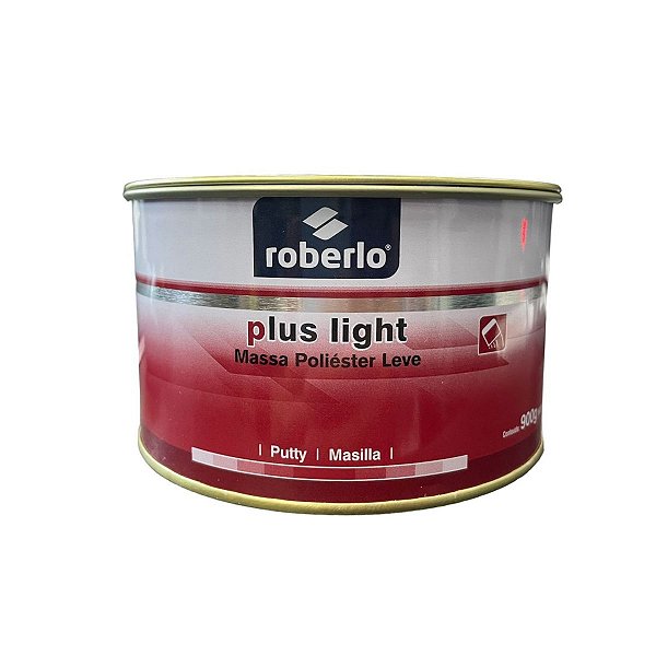 Massa Poliéster Leve Plus Light 900g Roberlo