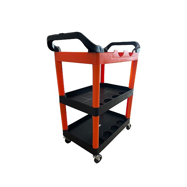 Carrinho para Ferramentas Power Rhino Preto e Laranja Kers