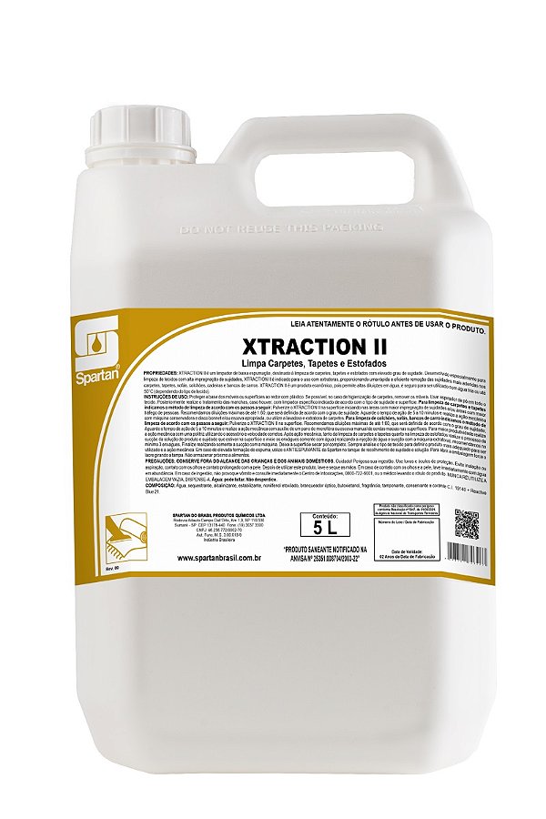 Xtraction II Limpador de Carpete e Estofados 5L Spartan