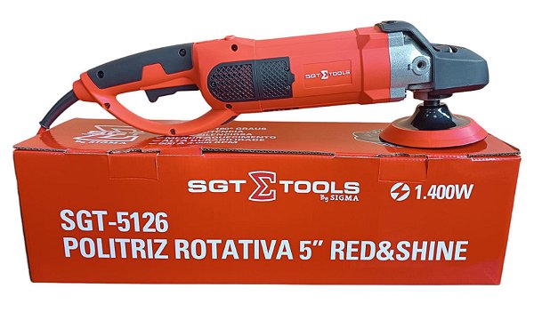Politriz Rotativa 5pol Red&Shine 1.400W SGT5126 Sigma 220V