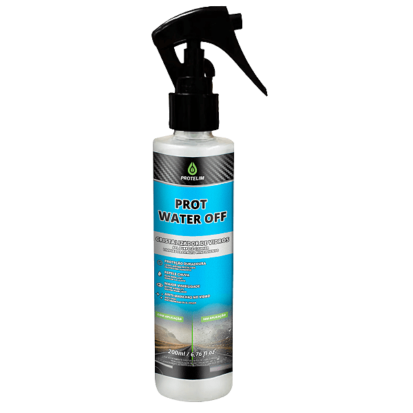Prot Water Off Cristalizador De Vidros 200ml Protelim