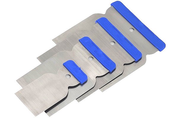 Kit 4 Espatulas Metálicas Masillar Importadas Colad