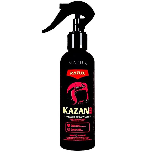 Limpador de Capacetes Kazan Red 240ml Razux
