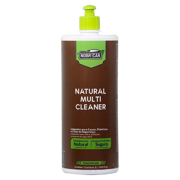 Natural Multi Cleaner 1L. Limpa e Desengraxa Couro Nobre Car
