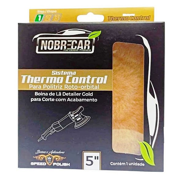 Boina De Lã Gold Corte P/ Roto Orbital 5 Polegadas Nobre Car