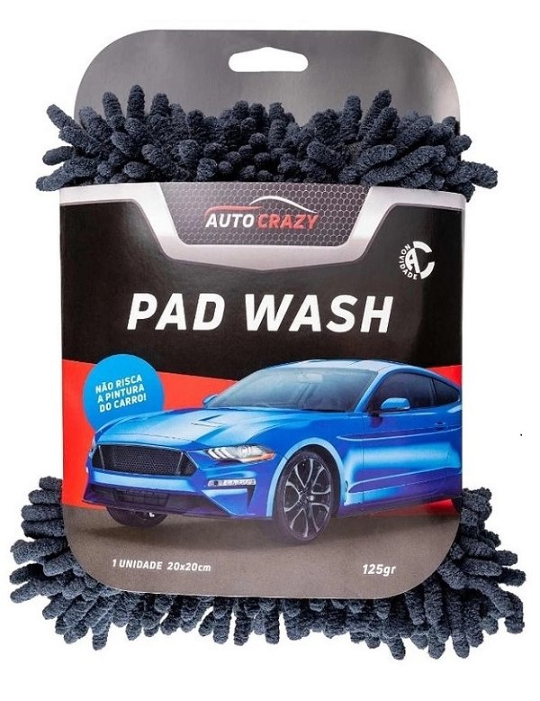 Pad Wash Esponja Microfibra Tentáculos Automotiva Auto Crazy