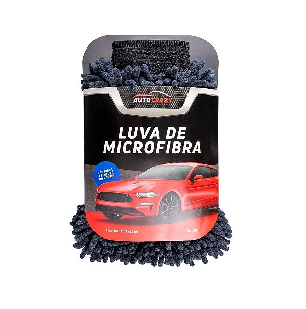 LUVA MICROFIBRA BLACK AUTO CRAZY