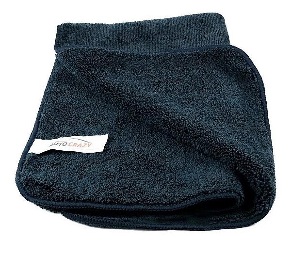 Pano Microfibra Black High Plush 380GSM 40X60 Auto Crazy