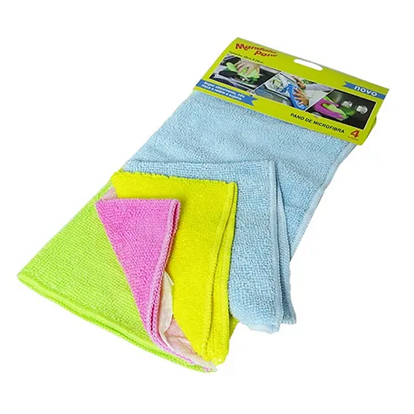 Pano de Microfibra 4 unidades 28X28CM - Detailer