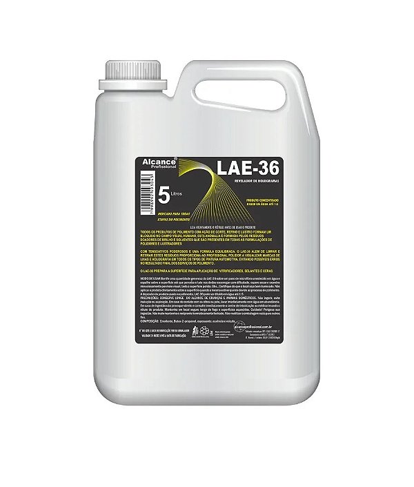 LAE-36 Anti Mascaramento Revelador de Hologramas 5l Alcance