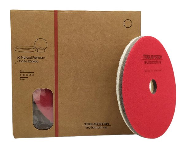 Boina de Polimento Lã Natural com Amortecedor 133 mm x 10 mm