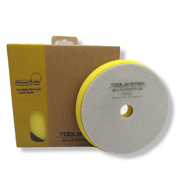 Boina Espuma Amarela/Cinza 5" Corte Médio Toolsystem