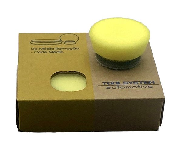 Boina Espuma Amarela/Cinza 1,5" Corte Médio Toolsystem