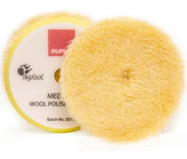 Boina de Lã Lustro Amarelo 5" Rupes