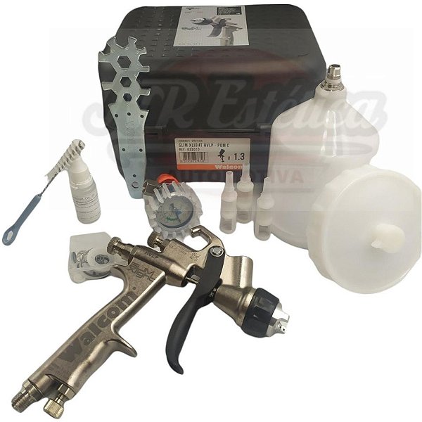 Pistola Pintura Walcom Slim X-light Hvlp 1.3 com Manometro