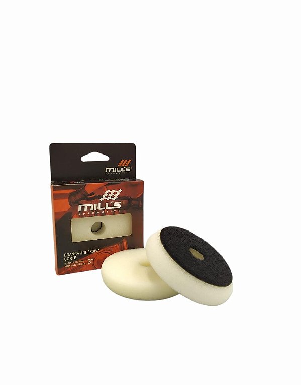 Boina de Espuma Branca Agressiva 3" Roto Orbital Mills