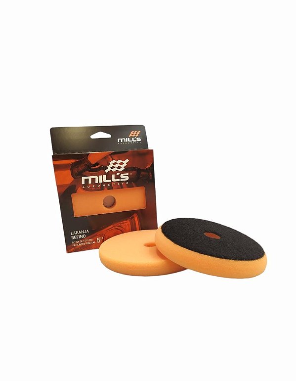 Boina de Espuma Laranja Refino 5" - Roto Orbital Mills