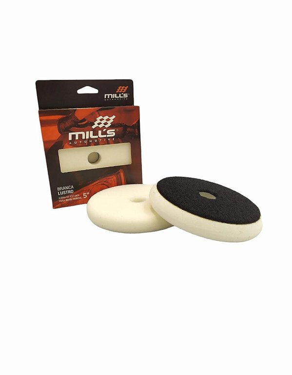 Boina de Espuma Branca Macia 5" Lustro - Roto Orbital Mills
