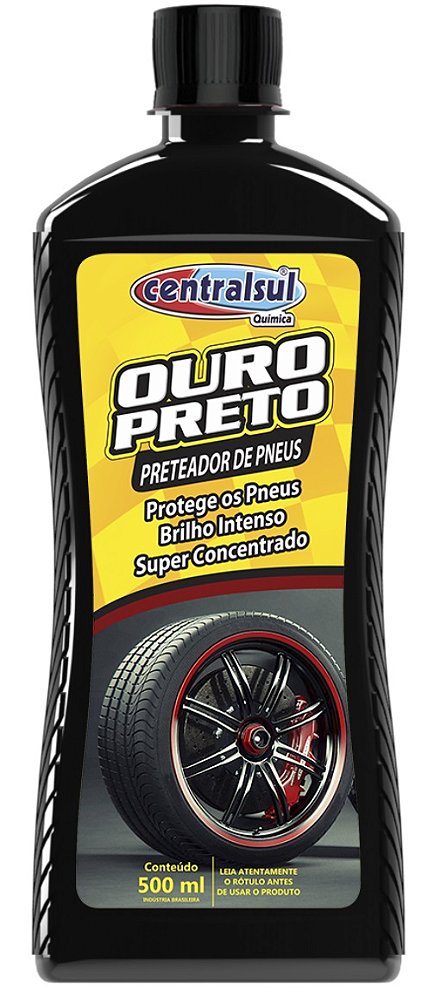 Pneu Pretinho Ouro Preto 500ml Brilho Intenso
