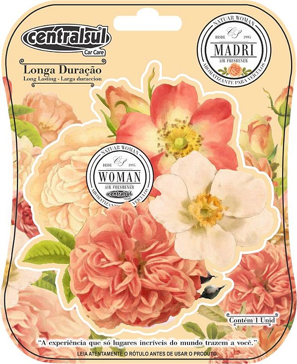 Aromatizante  Miniatura Automotivo Woman Madri - Centralsul