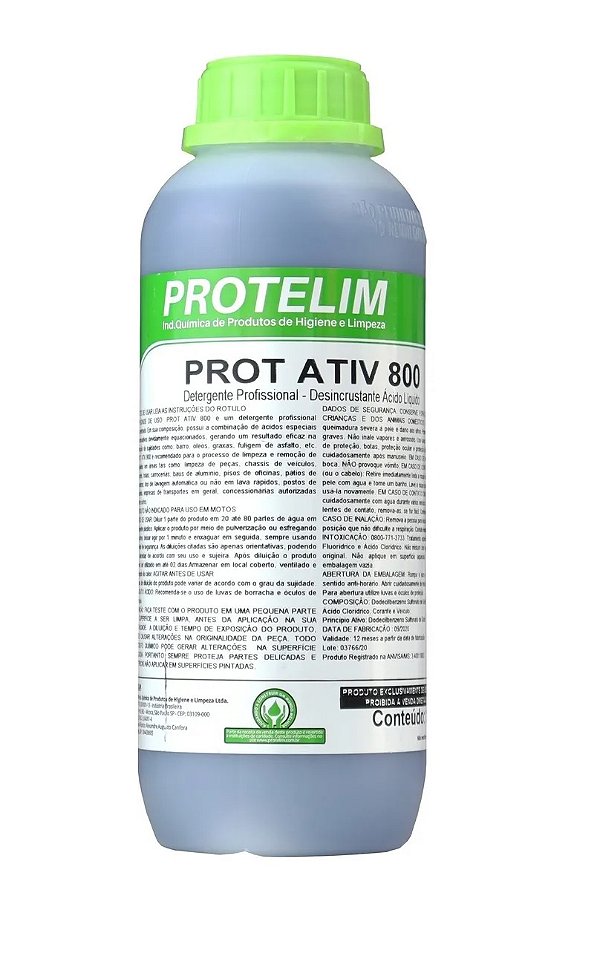 Desincrustante Profissional Prot Ativ 800-1 Litro - Protelim