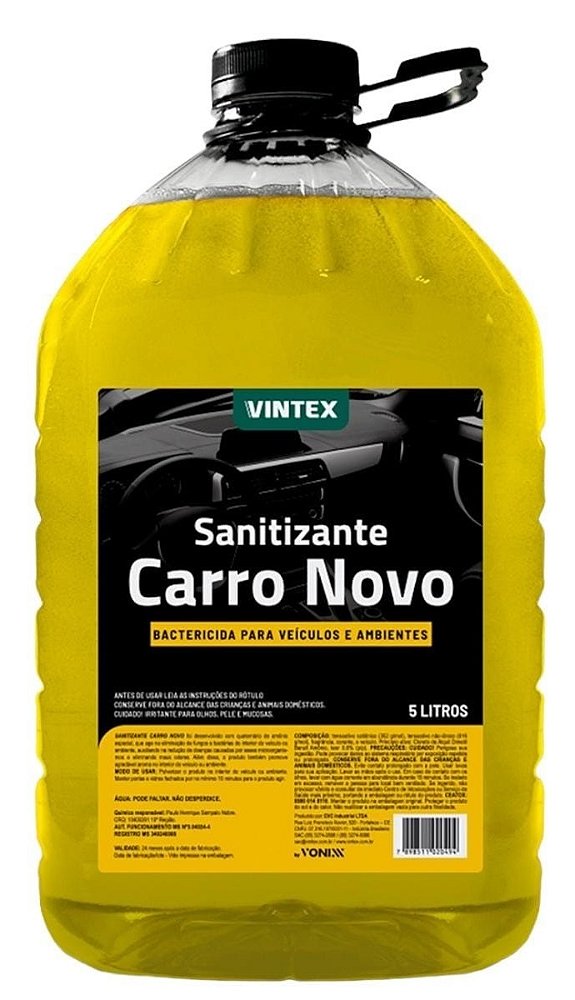 Sanitizante Carro Novo 5 Litros Vonixx