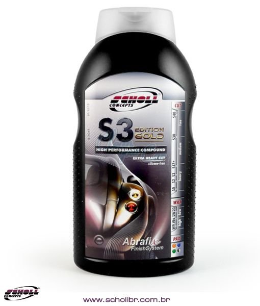 S3 GOLD COMPOSTO POLIDOR DE CORTE SUPER PESADO – SCHOLL CONCEPTS 1KG