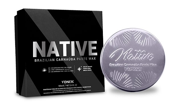 Cera de Carnaúba Native Brazilian Paste Wax 100ml Vonixx