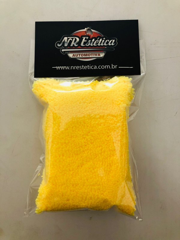 Aplicador De Microfibra Para Vitrificação 7x10cm  Amarela