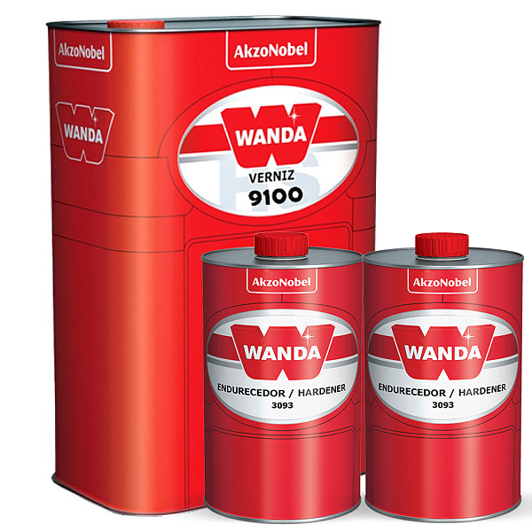Kit Verniz HS PU 2:1 9100 4L + Catalisador 3093 2L Wanda