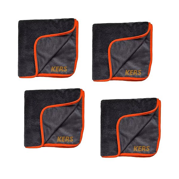 Kit 4 toalhas Toalha para Secagem Rápida Twist 90x60cm Kers
