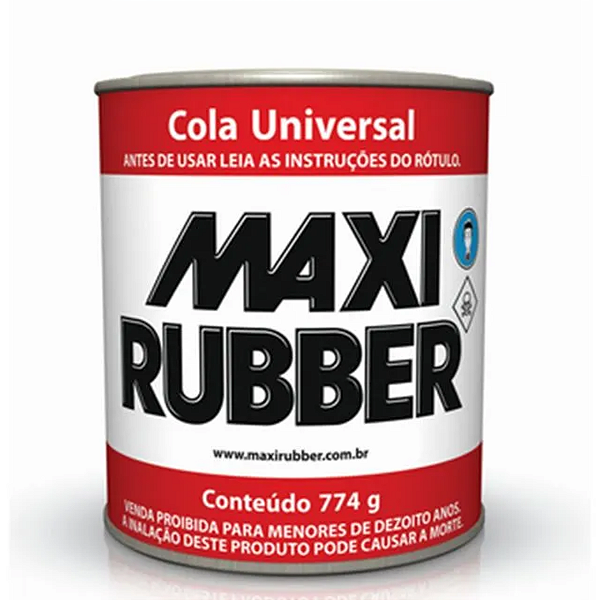 Cola Universal Alto Poder de Colagem 774g Maxi Rubber