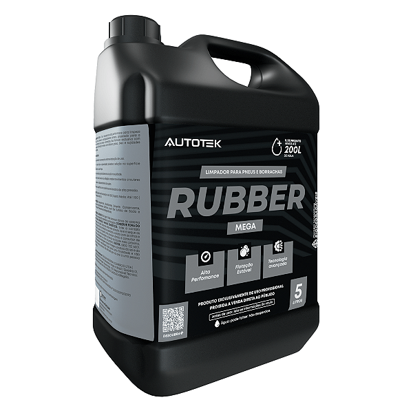 Limpador Para Pneus e Borrachas Rubber Mega 5L 1:200 Autotek