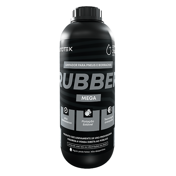 Limpador Para Pneus e Borrachas Rubber Mega 1L 1:200 Autotek
