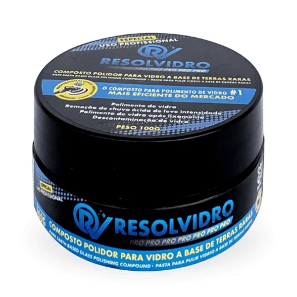 Composto Polidor p/ Vidros Profissional 100g Resolvidro