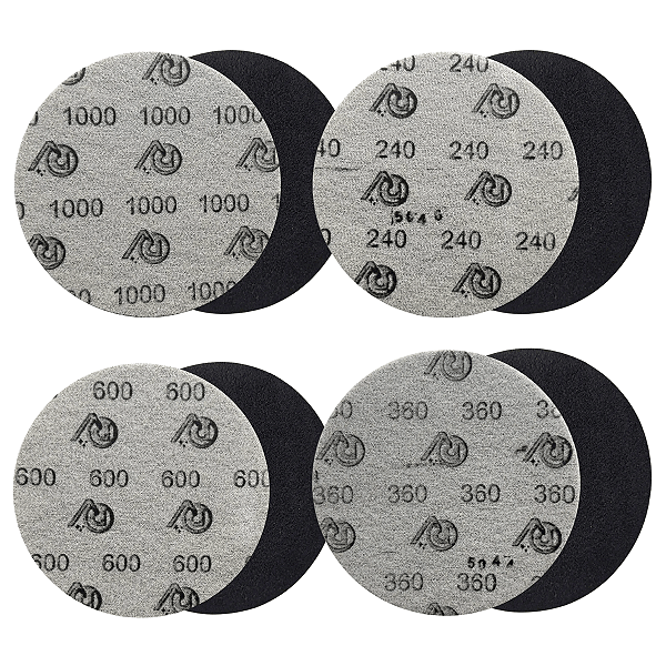 Lixas Vidro 240 360 600 1000 Vidro Resollight 5" Resolvidro