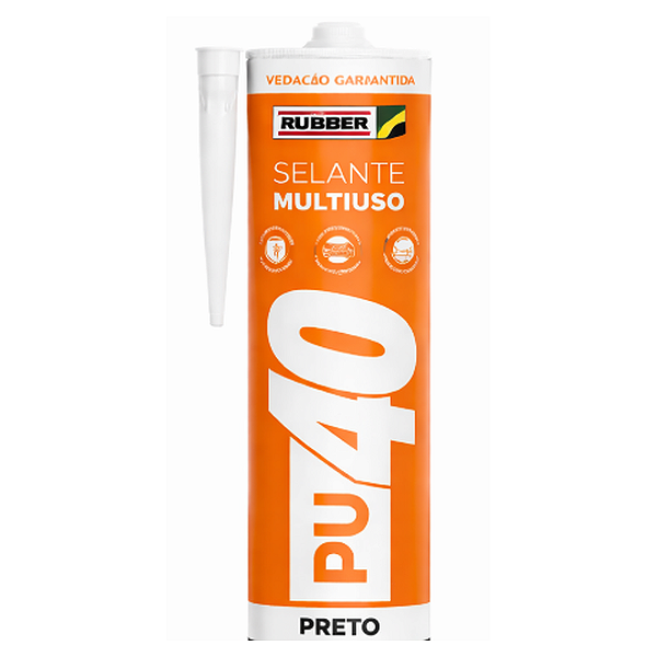 Selante PU40 Preto 400g Maxi Rubber