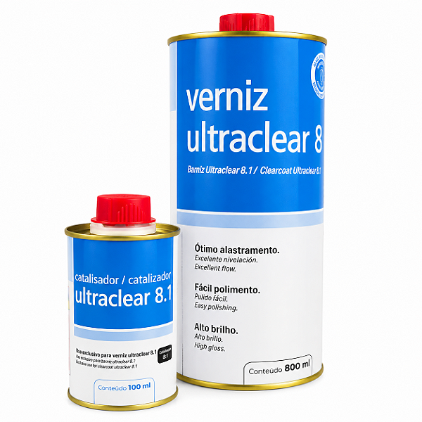 Verniz Ultraclear 8.1 + Catalizador  Maxi Rubber