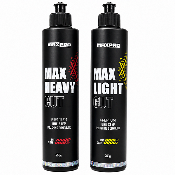 Composto Polidor Heavy Cut e Light Cut MaxPro