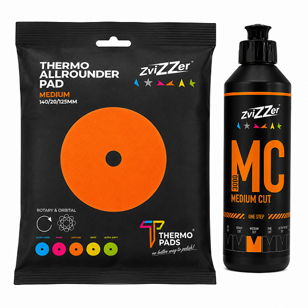 Kit Corte Médio MC 3000 250ml + Boina 5" Zvizzer